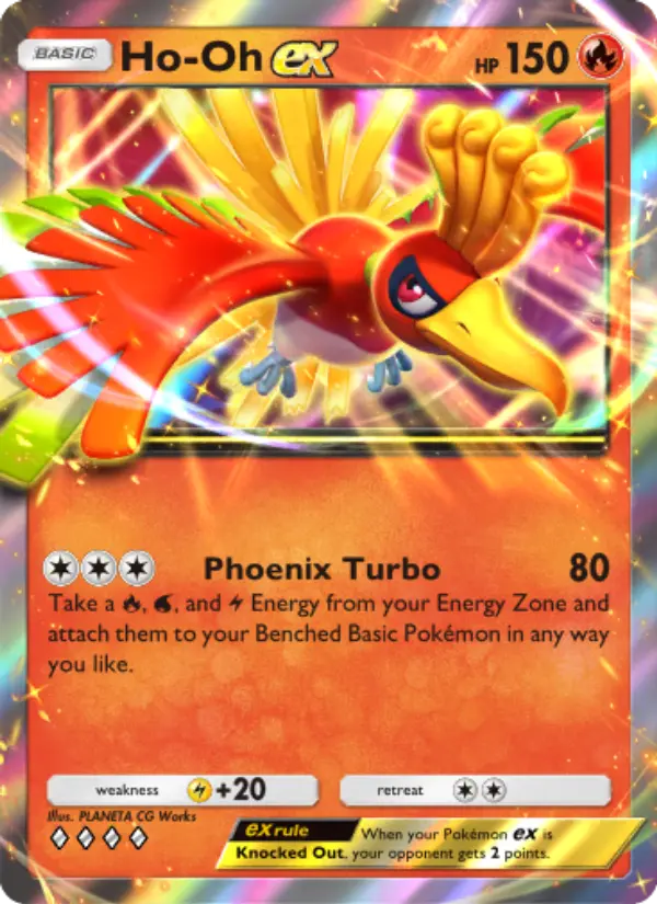 Ho-Oh ex Rare rarity Wisdom of Sea and Sky Pokémon card price