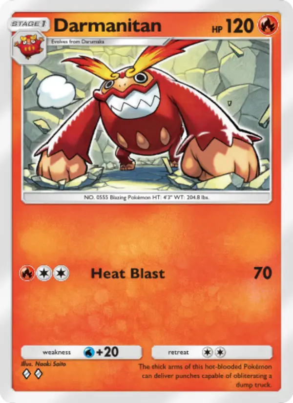 Darmanitan Rare rarity Wisdom of Sea and Sky Pokémon card price