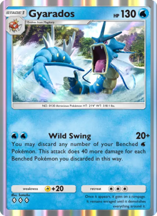 Gyarados Rare rarity Wisdom of Sea and Sky Pokémon card price