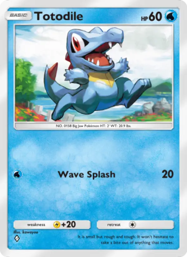 Totodile Rare rarity Wisdom of Sea and Sky Pokémon card price