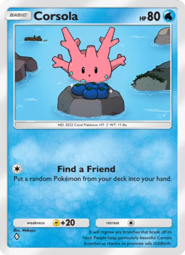 Corsola Rare rarity Wisdom of Sea and Sky Pokémon card price
