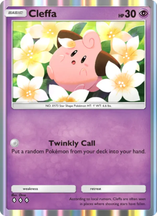 Cleffa Rare rarity Wisdom of Sea and Sky Pokémon card price