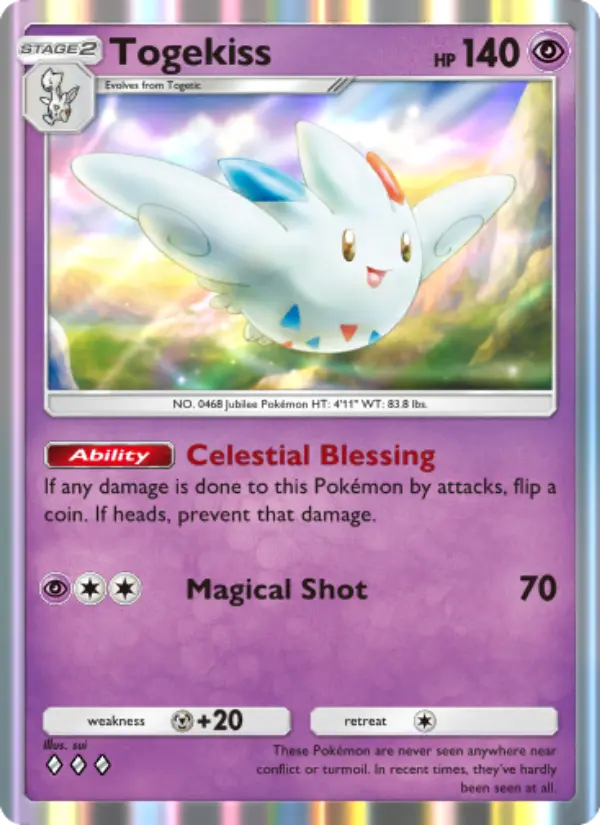 Togekiss Rare rarity Wisdom of Sea and Sky Pokémon card price