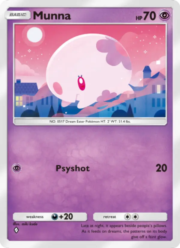 Munna Rare rarity Wisdom of Sea and Sky Pokémon card price