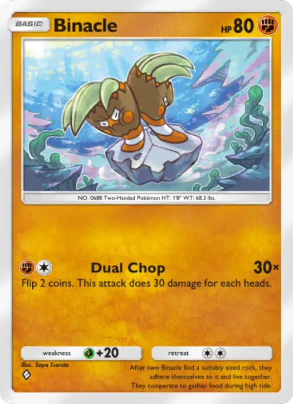 Binacle Rare rarity Wisdom of Sea and Sky Pokémon card price