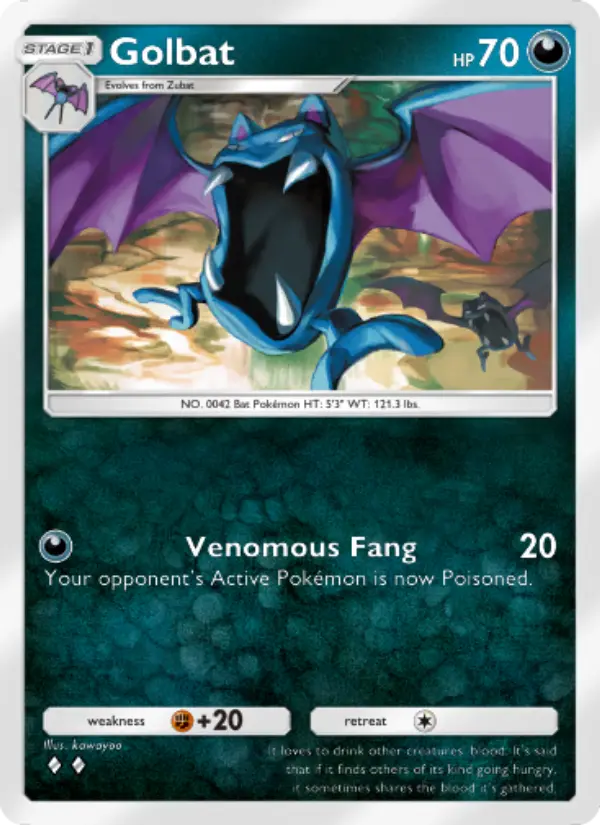 Golbat Rare rarity Wisdom of Sea and Sky Pokémon card price