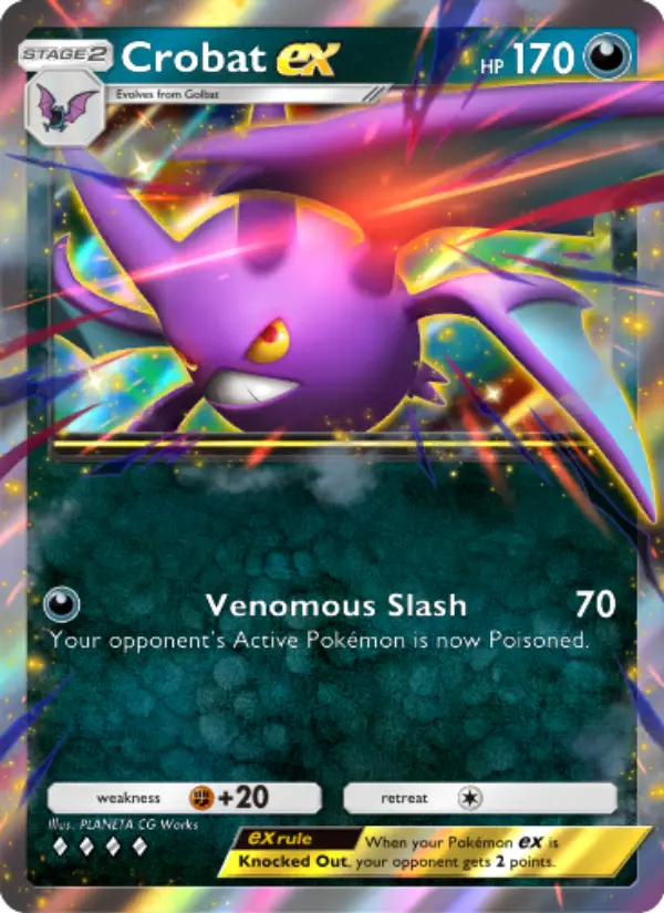 Crobat ex Rare rarity Wisdom of Sea and Sky Pokémon card price