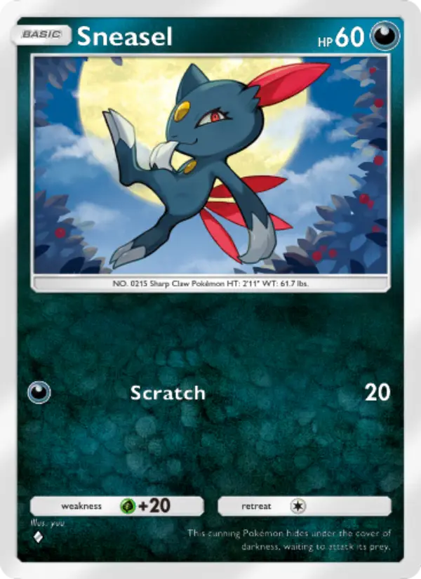 Sneasel Rare rarity Wisdom of Sea and Sky Pokémon card price