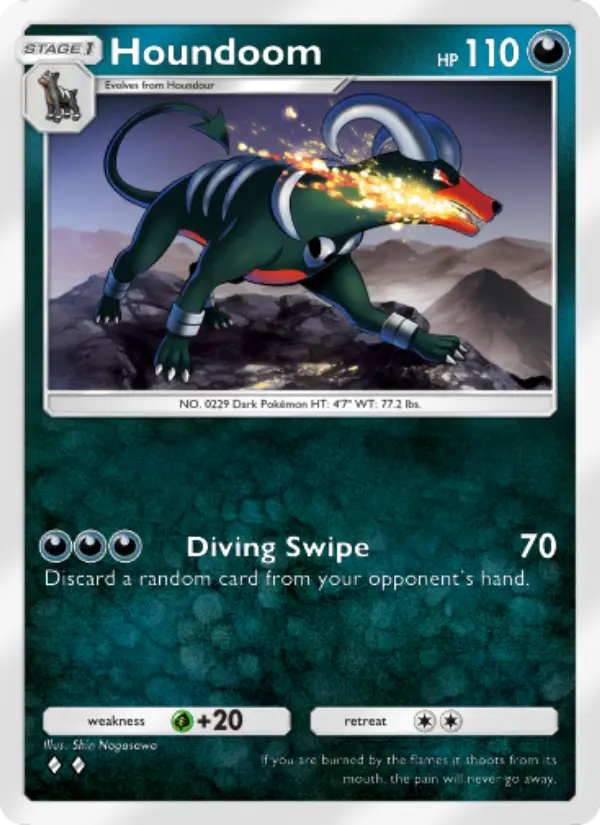 Houndoom Rare rarity Wisdom of Sea and Sky Pokémon card price