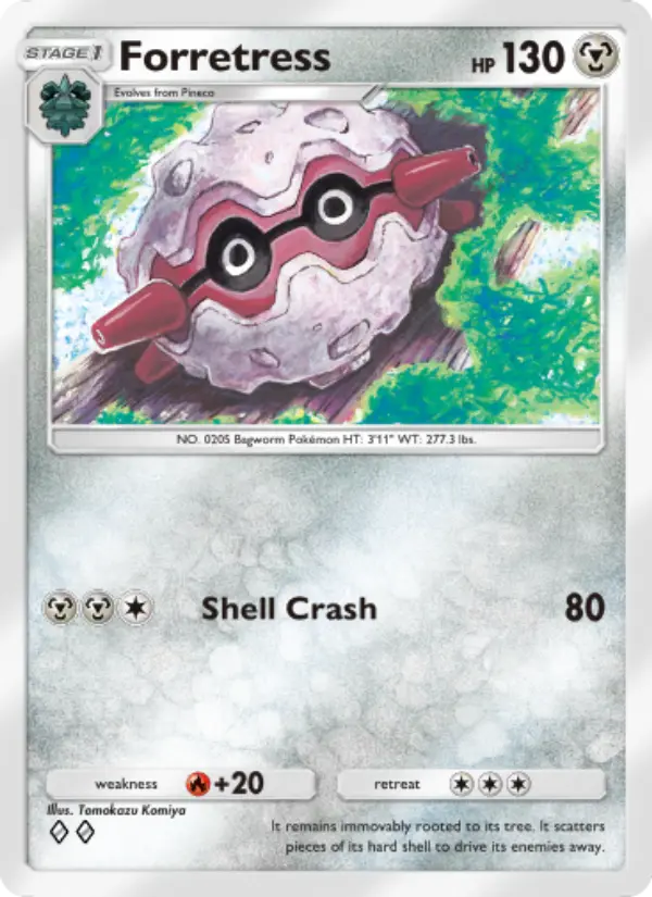 Forretress Rare rarity Wisdom of Sea and Sky Pokémon card price