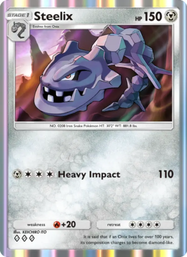 Steelix Rare rarity Wisdom of Sea and Sky Pokémon card price