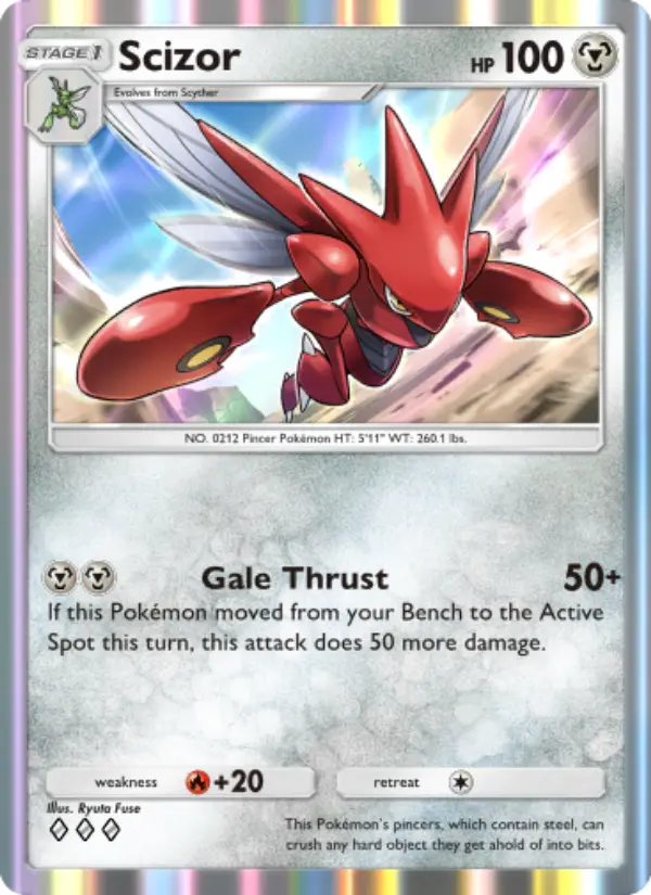 Scizor Rare rarity Wisdom of Sea and Sky Pokémon card price