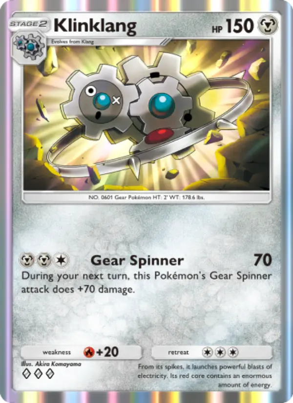 Klinklang Rare rarity Wisdom of Sea and Sky Pokémon card price
