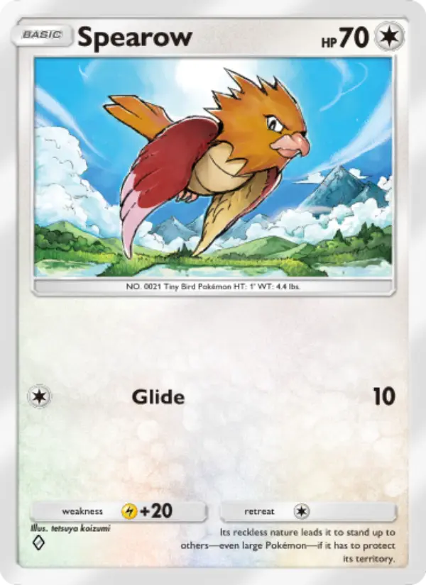 Spearow Rare rarity Wisdom of Sea and Sky Pokémon card price