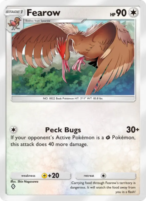 Fearow Rare rarity Wisdom of Sea and Sky Pokémon card price