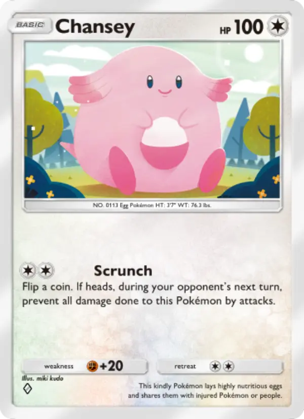 Chansey Rare rarity Wisdom of Sea and Sky Pokémon card price