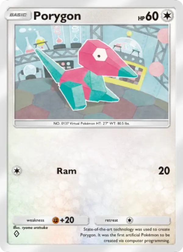Porygon Rare rarity Wisdom of Sea and Sky Pokémon card price