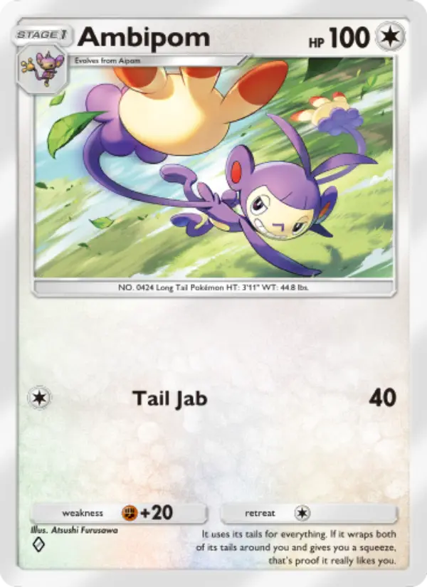 Ambipom Rare rarity Wisdom of Sea and Sky Pokémon card price
