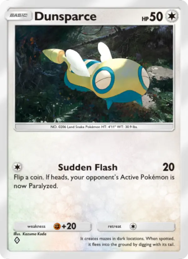 Dunsparce Rare rarity Wisdom of Sea and Sky Pokémon card price