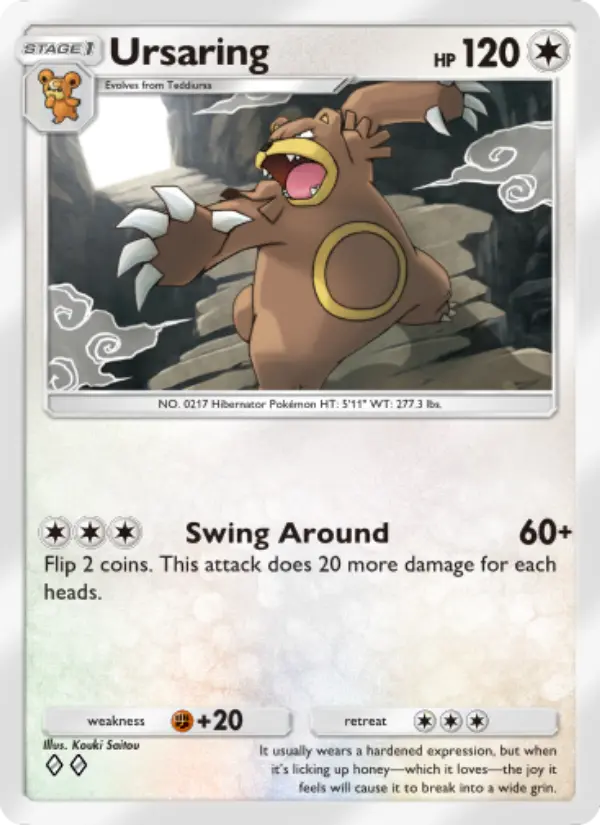 Ursaring Rare rarity Wisdom of Sea and Sky Pokémon card price