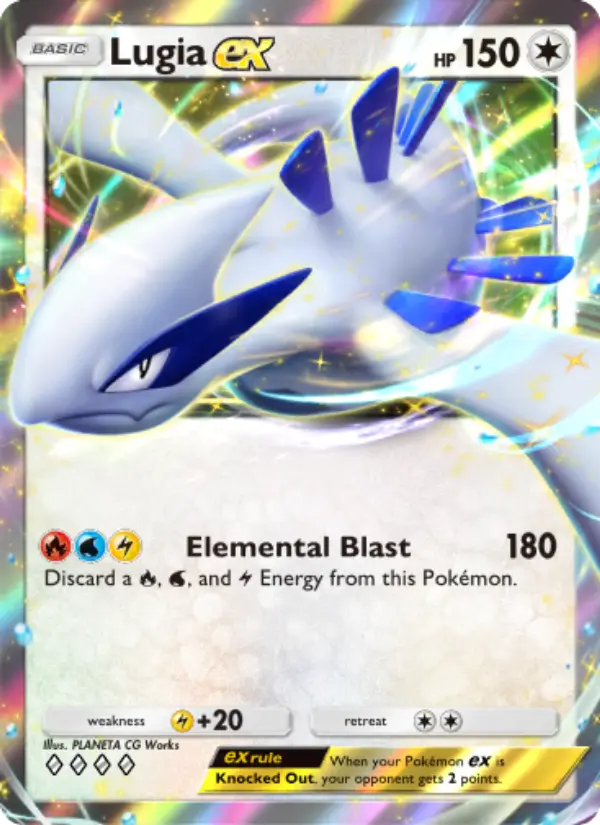 Lugia ex Rare rarity Wisdom of Sea and Sky Pokémon card price