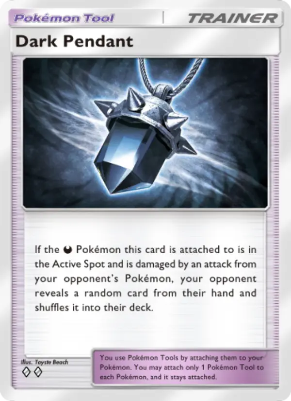 Dark Pendant Rare rarity Wisdom of Sea and Sky Pokémon card price