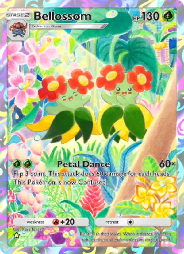 Bellossom Secret Rare rarity Wisdom of Sea and Sky Pokémon card price