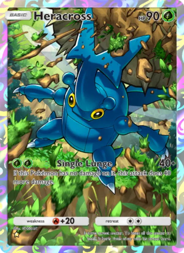 Heracross Secret Rare rarity Wisdom of Sea and Sky Pokémon card price