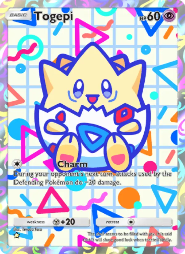 Togepi Secret Rare rarity Wisdom of Sea and Sky Pokémon card price