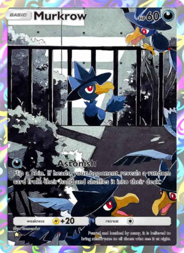 Murkrow Secret Rare rarity Wisdom of Sea and Sky Pokémon card price