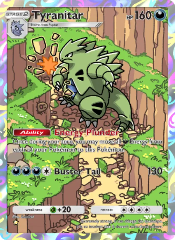Tyranitar Secret Rare rarity Wisdom of Sea and Sky Pokémon card price