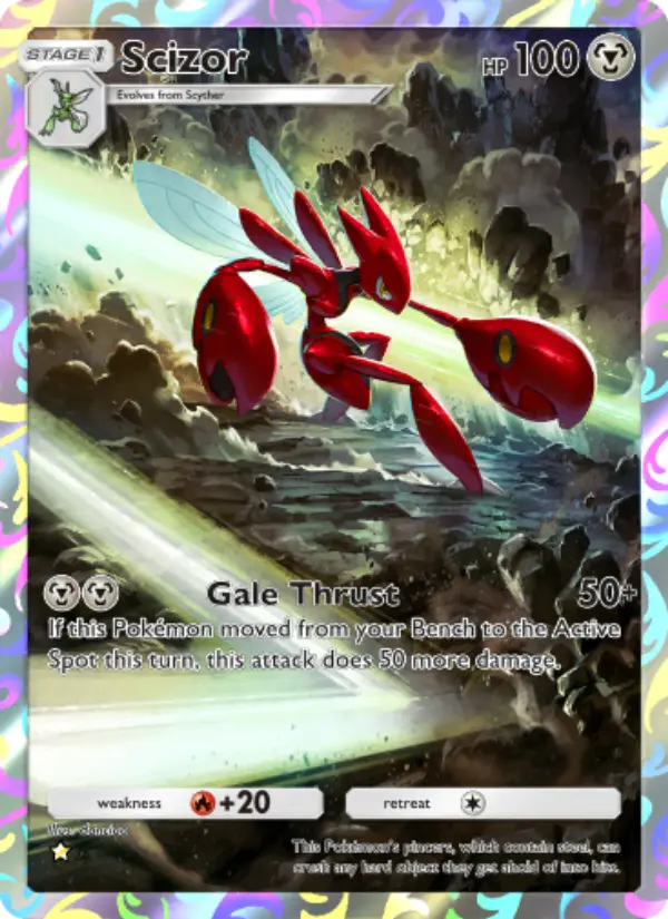 Scizor Secret Rare rarity Wisdom of Sea and Sky Pokémon card price