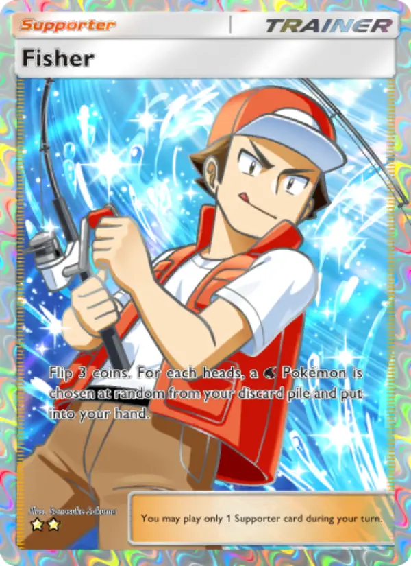 Fisher Secret Rare rarity Wisdom of Sea and Sky Pokémon card price