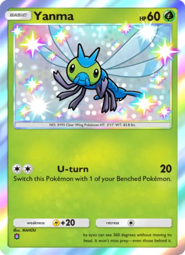 Yanma Secret Rare rarity Wisdom of Sea and Sky Pokémon card price