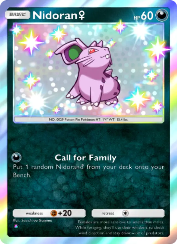 Nidoran♀ Secret Rare rarity Wisdom of Sea and Sky Pokémon card price