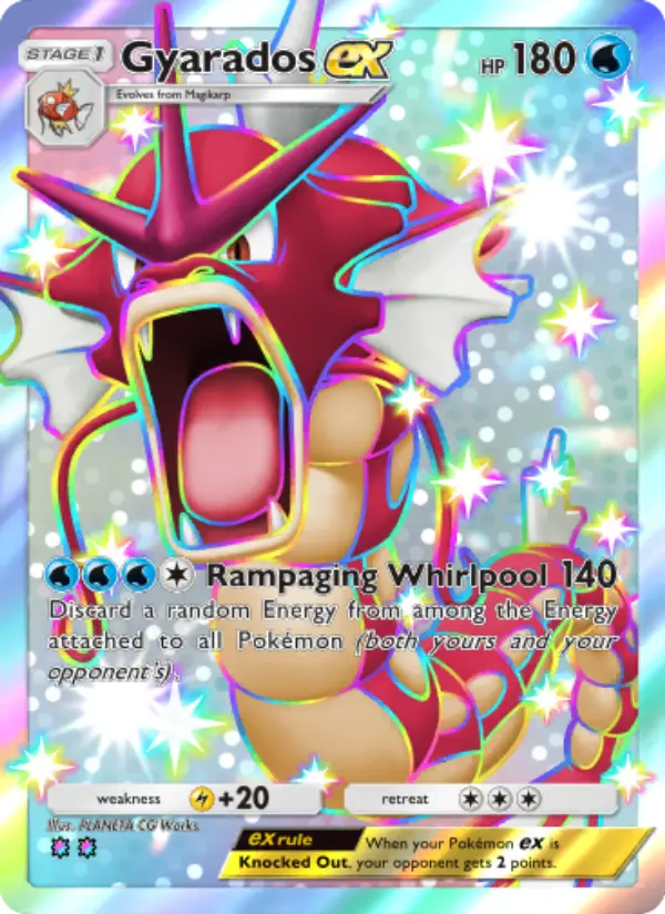 Gyarados ex Secret Rare rarity Wisdom of Sea and Sky Pokémon card price