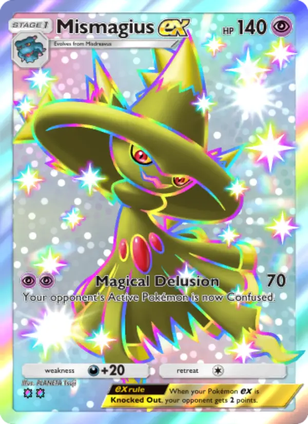 Mismagius ex Secret Rare rarity Wisdom of Sea and Sky Pokémon card price
