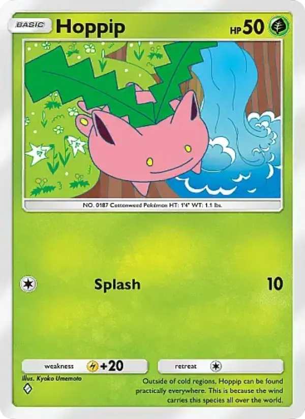 Hoppip Rare rarity Secluded Springs Pokémon card price