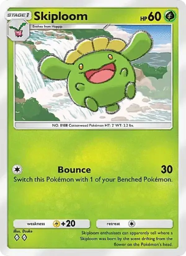 Skiploom Rare rarity Secluded Springs Pokémon card price