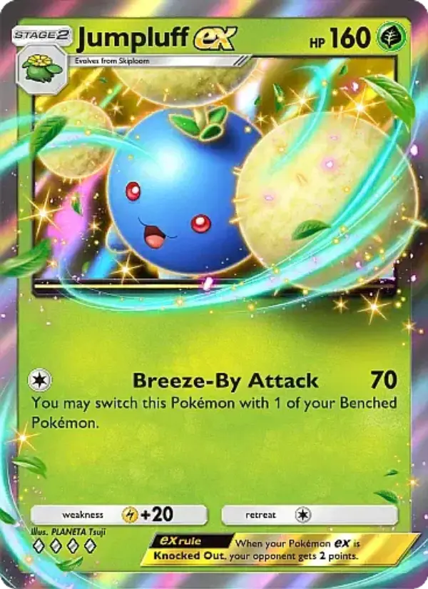 Jumpluff ex Rare rarity Secluded Springs Pokémon card price