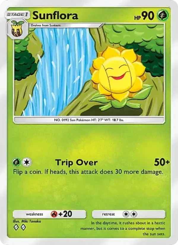 Sunflora Rare rarity Secluded Springs Pokémon card price