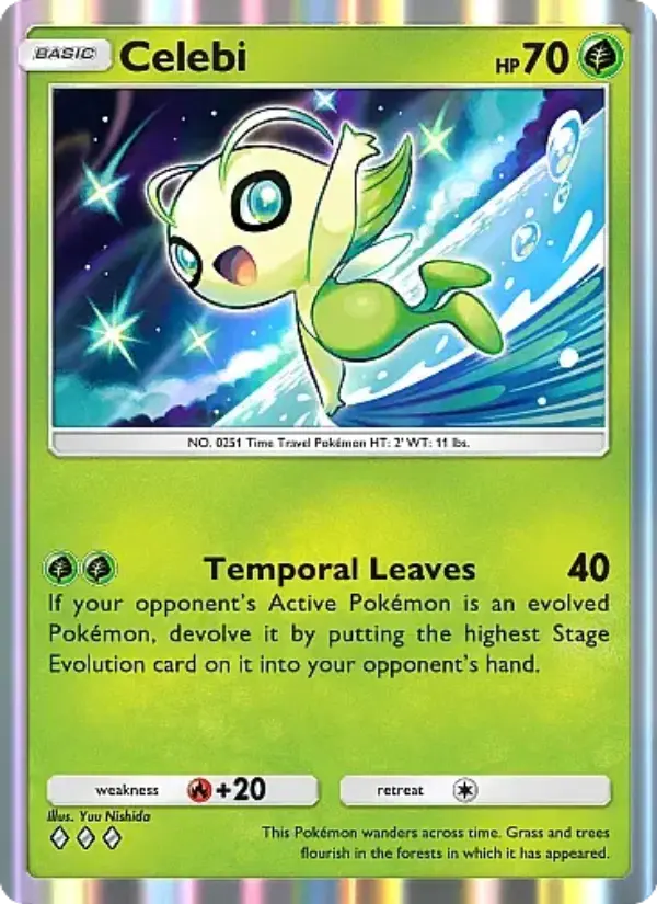 Celebi Rare rarity Secluded Springs Pokémon card price