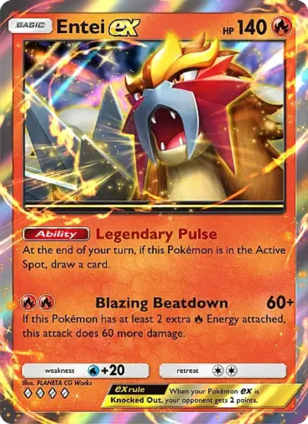 Entei ex Rare rarity Secluded Springs Pokémon card price