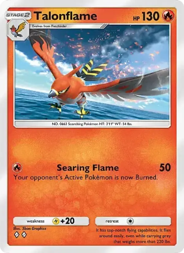 Talonflame Rare rarity Secluded Springs Pokémon card price