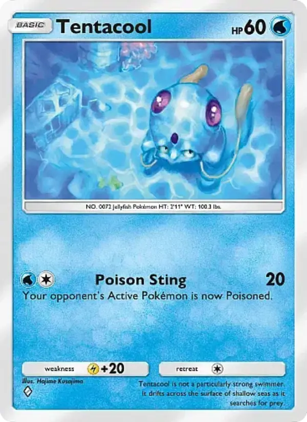 Tentacool Rare rarity Secluded Springs Pokémon card price
