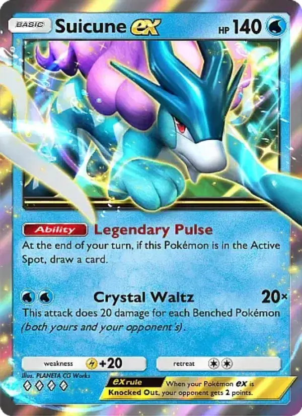 Suicune ex Rare rarity Secluded Springs Pokémon card price