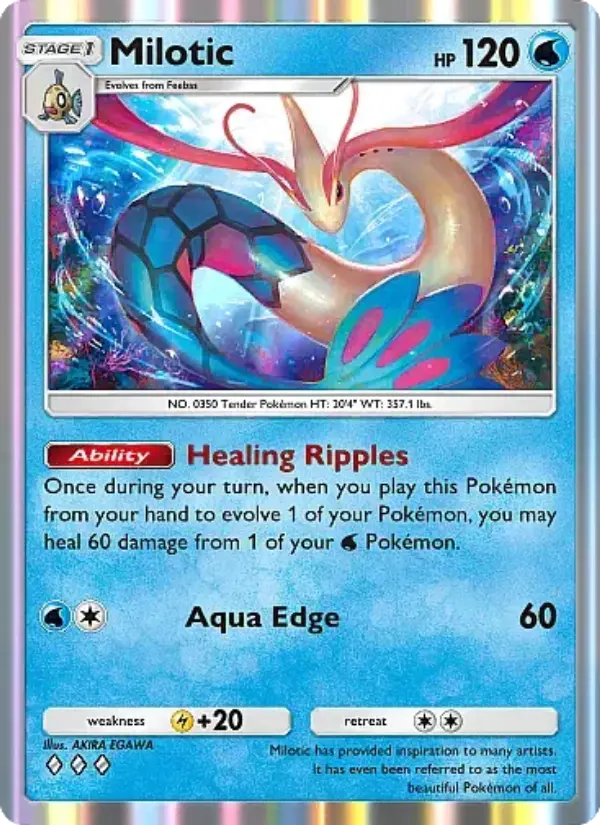 Milotic Rare rarity Secluded Springs Pokémon card price
