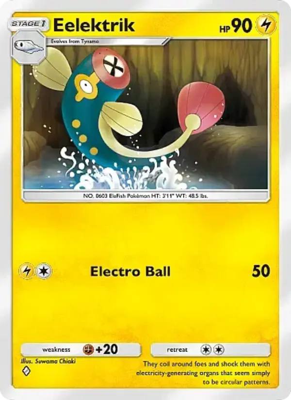 Eelektrik Rare rarity Secluded Springs Pokémon card price