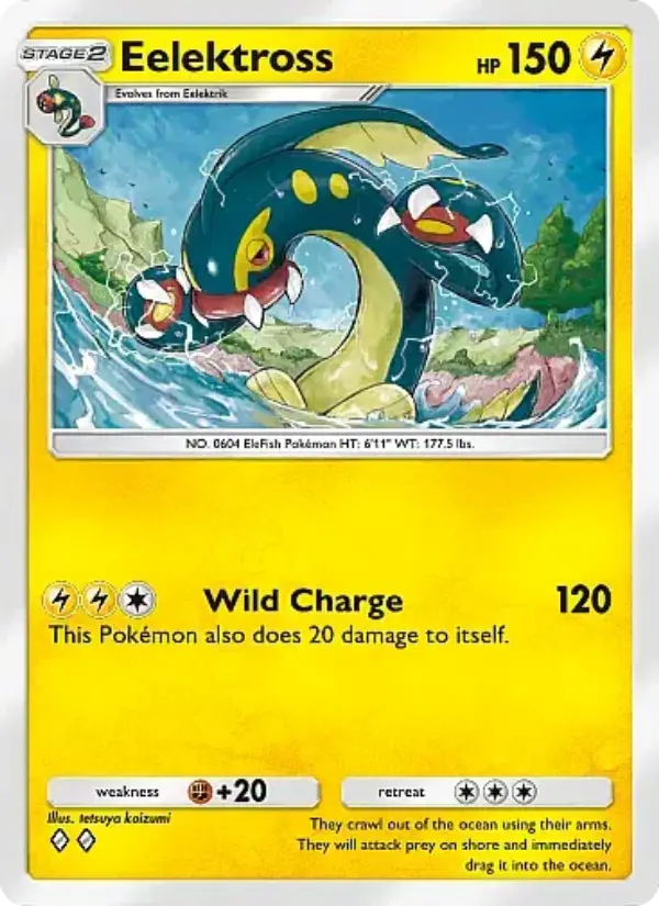 Eelektross Rare rarity Secluded Springs Pokémon card price