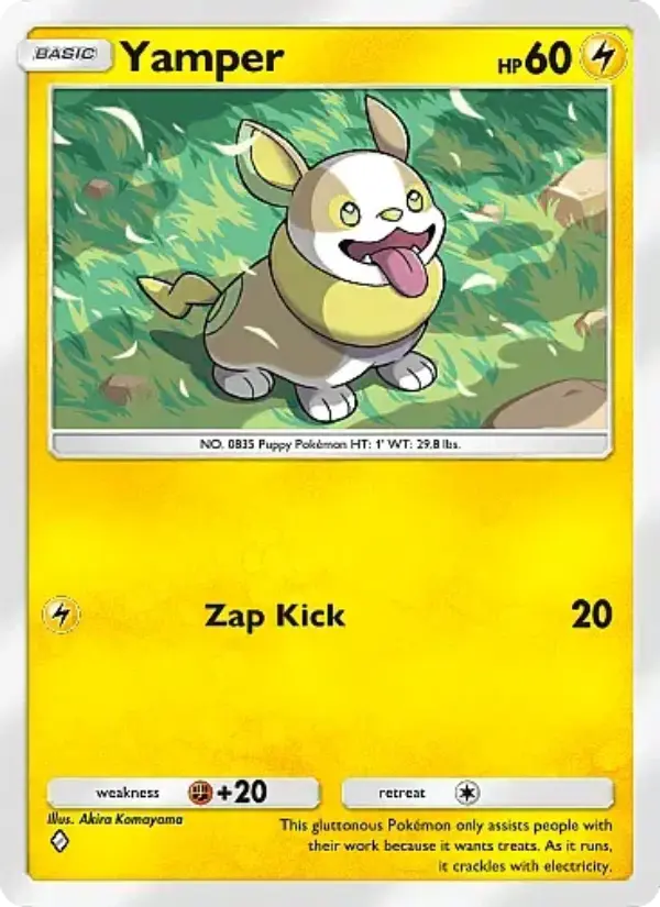 Yamper Rare rarity Secluded Springs Pokémon card price